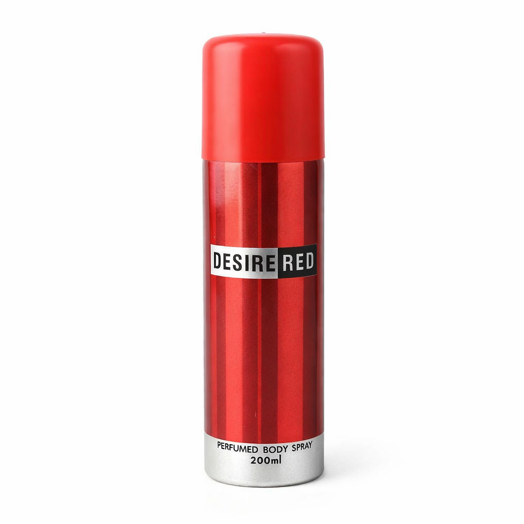 Desire Red Perfumed Body Spray for Men 200ml – Long Lasting Fresh & Spicy Fragrance